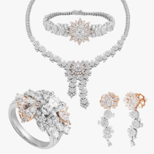 Bộ trang sức kim cương vàng 14K - MS011